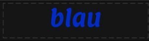 Blau